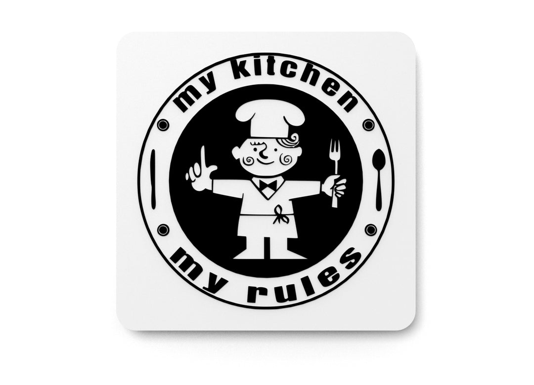 
  
  3D Printed My Kitchen My Rules Sign Wall Art Durable PLA Sign for Restaurants
  
