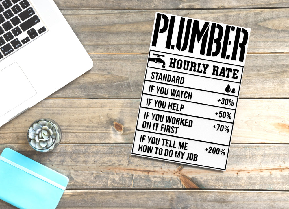 
  
  Plumber | Funny Sign for Home or Office
  
