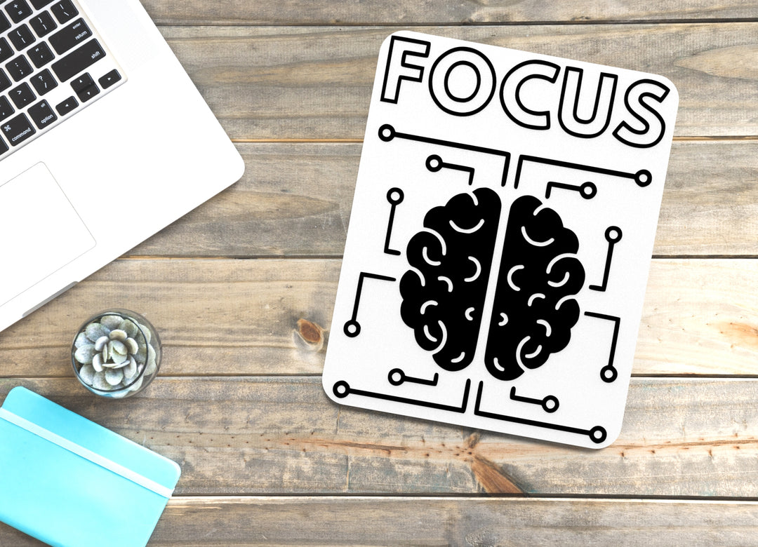 Focus Brain | Funny Sign for Home or Office