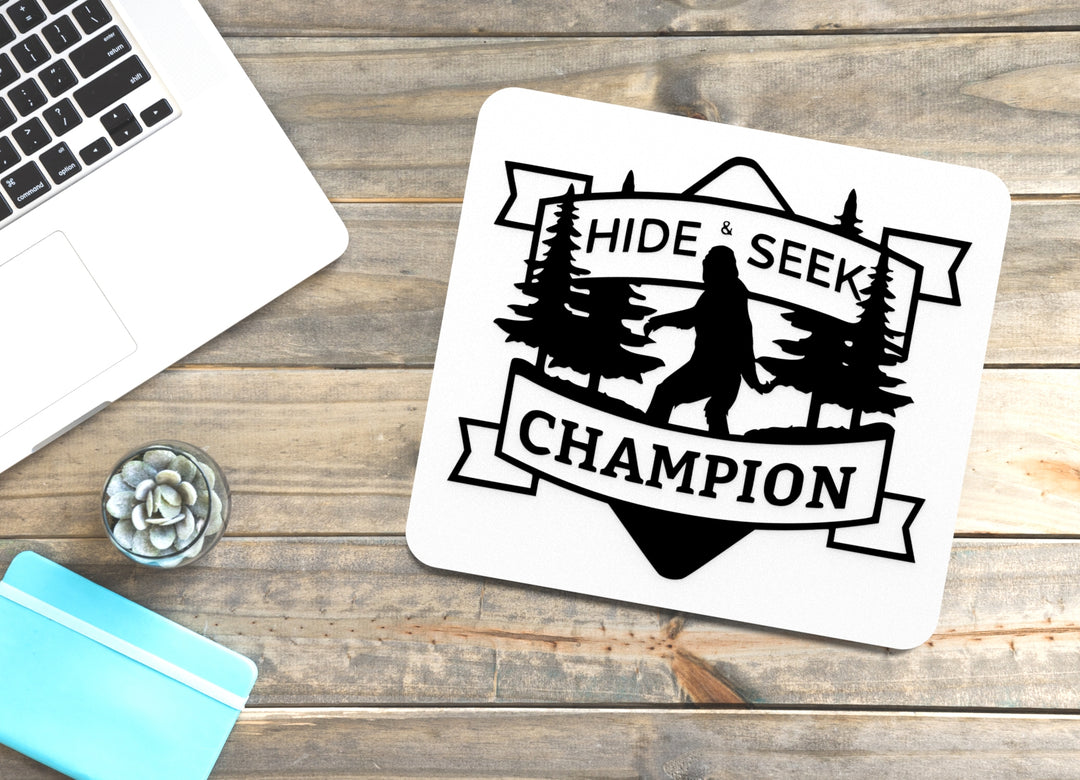 Hide and Seek Champion | Funny Sign for Home, Office, or Man Cave Decor