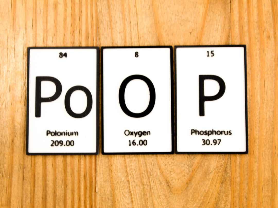 PoOP | Periodic Table of Elements Wall, Desk or Shelf Sign