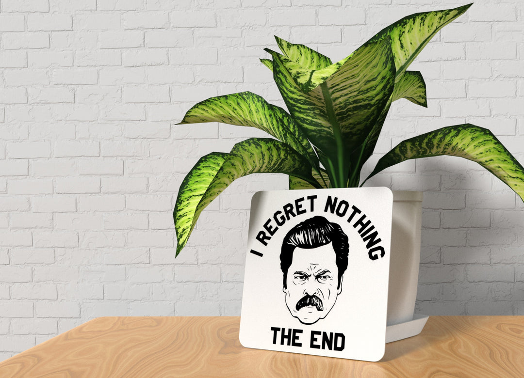 Nothing The End I Regret | Funny sign For Home or Office