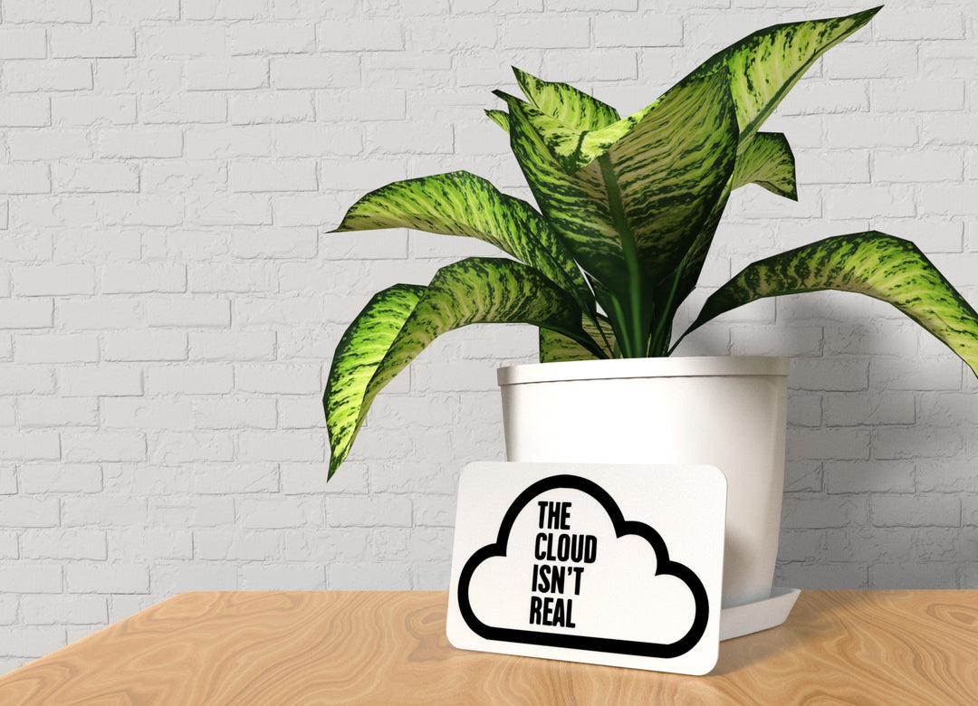 The Cloud Isn't Real | Funny sign For Home or Office