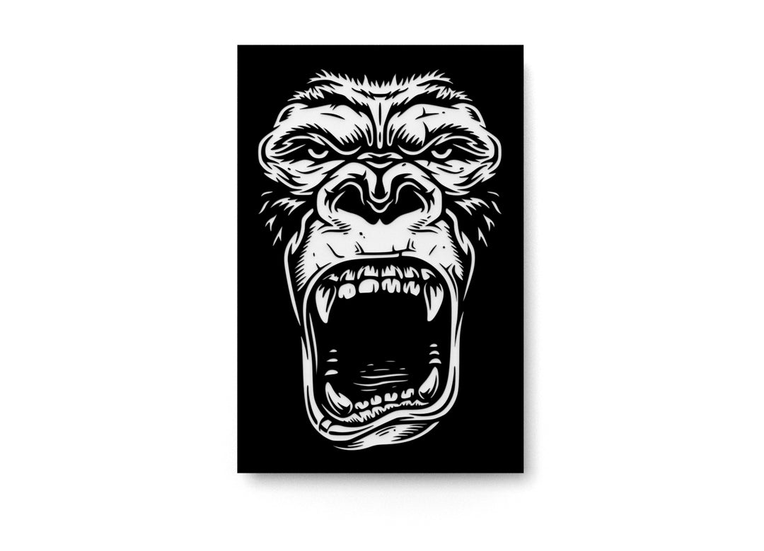
  
  Angri Monkey | Funny sign For Home or Office
  

