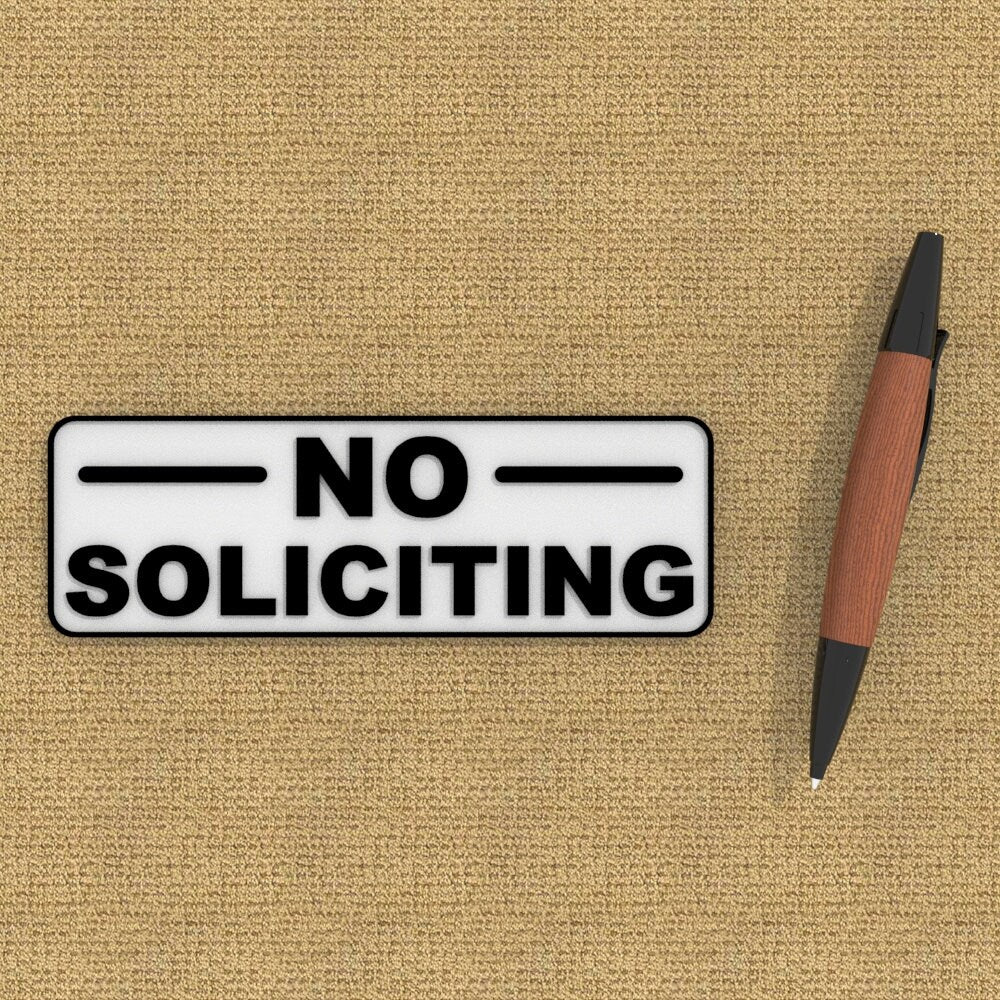 
  
  Sign | No Soliciting
  
