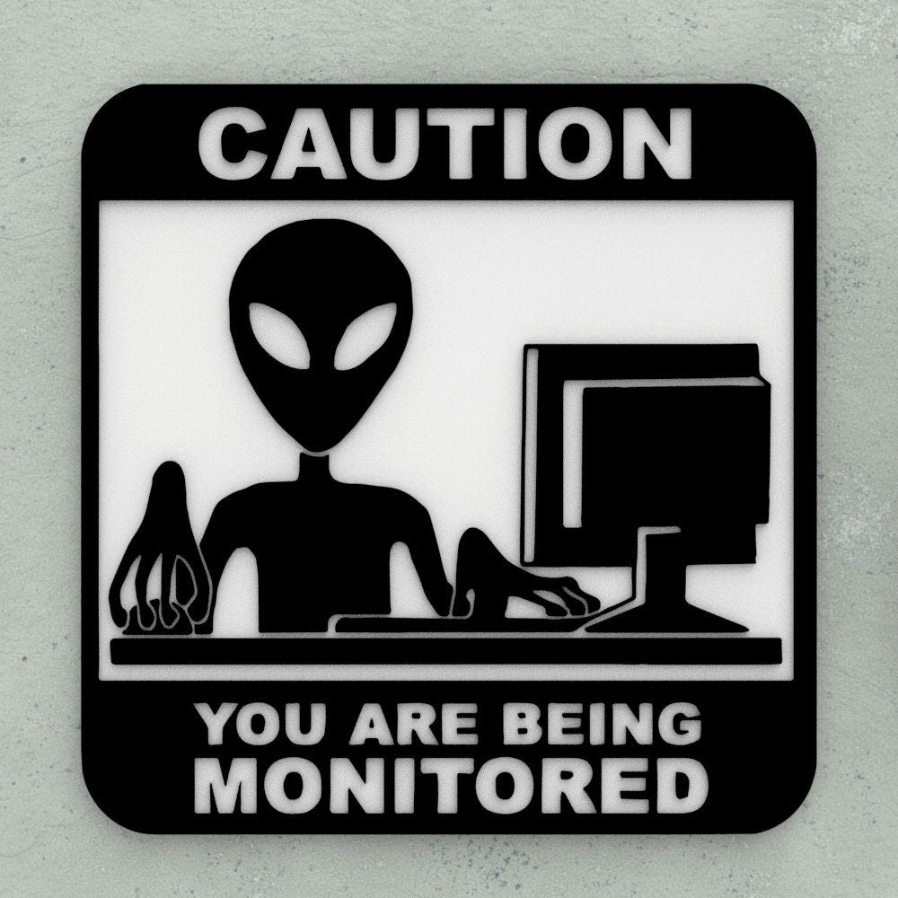 Funny Sign | Caution: You are Being Monitored