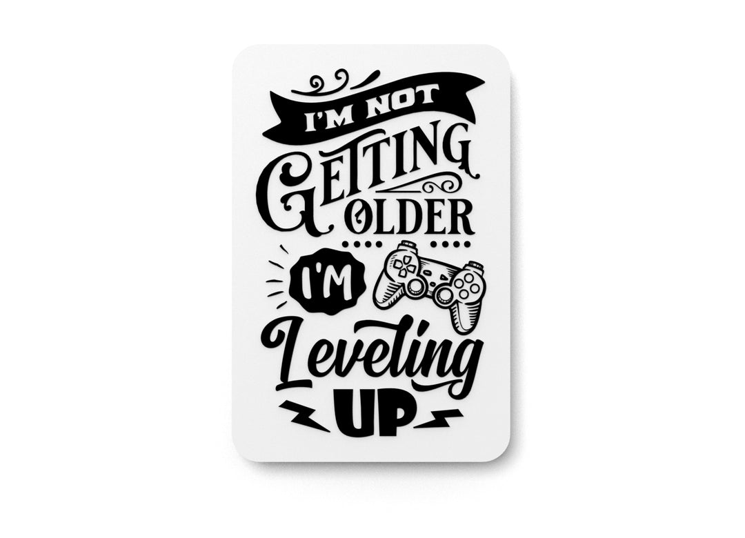 Bold 3D Printed I'm Leveling Up Sign Wall Art – Durable PLA Sign for Gym, Office