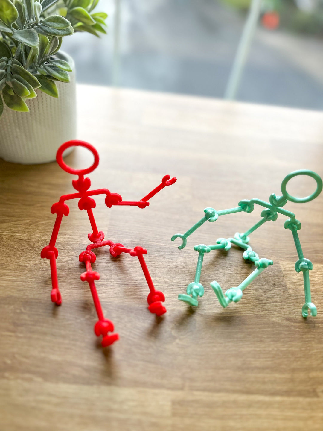 Fidget Adjustable Stick FIgures - 8" Tall | Flexible Articulating Companions