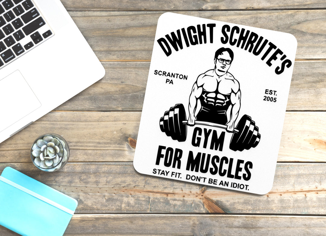 Dwight Schrutes Gym For Muscles Stay Fit | Funny sign For Home or Office