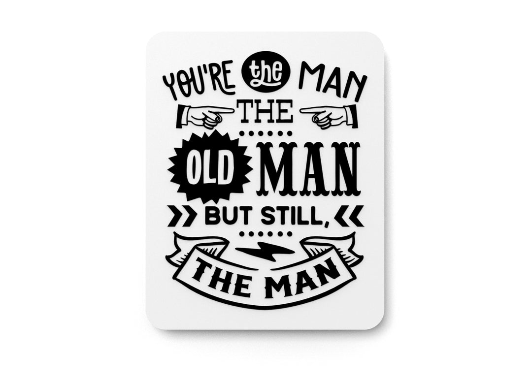 
  
  Bold 3D Printed The Old Man Sign Wall Art – Durable PLA Sign for Gym, Office
  
