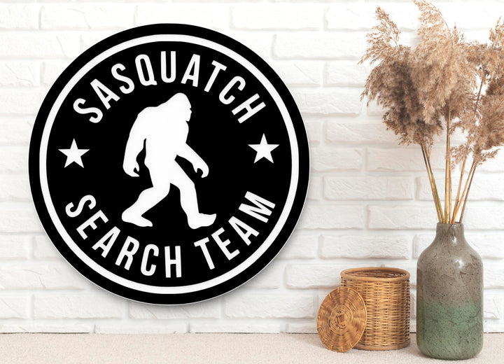 Sasquatch Search Team | Funny sign For Home or Office