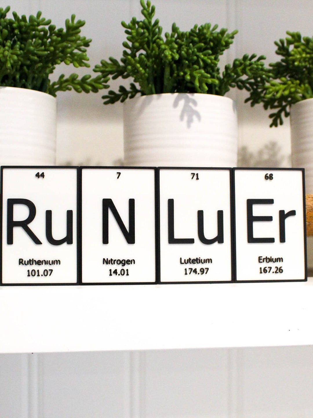 
  
  RuNNEr | Periodic Table of Elements Wall, Desk or Shelf Sign
  
