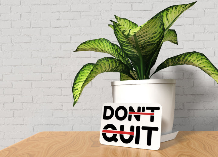Don't Quit | Funny Sign for Home or Office