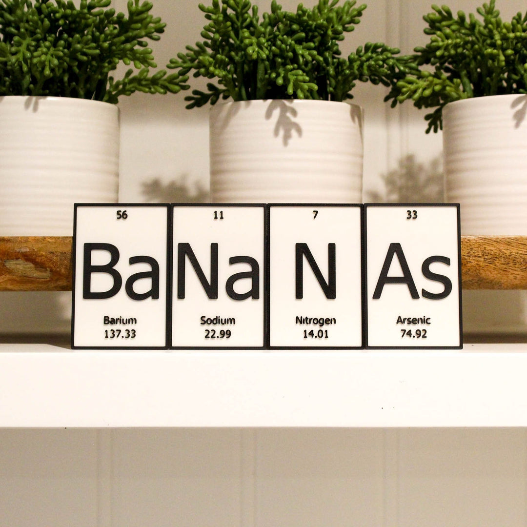 BaNaNa | Periodic Table of Elements Wall, Desk or Shelf Sign