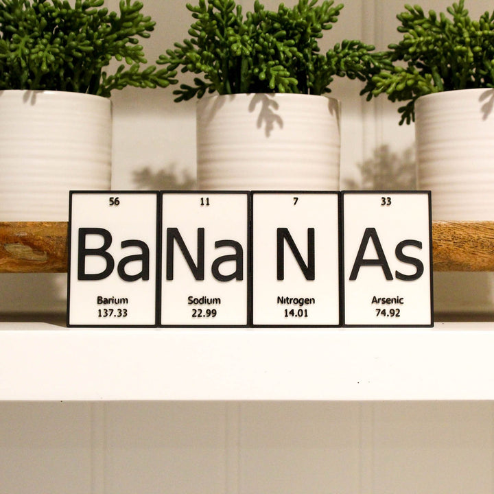 BaNaNa | Periodic Table of Elements Wall, Desk or Shelf Sign