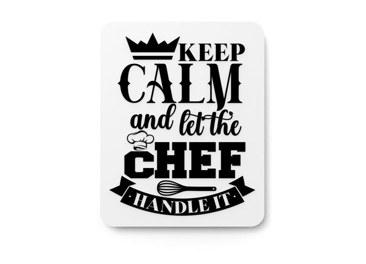 Bold 3D Printed Chef Handle It Sign Wall Art – Durable PLA Sign For Restaurants