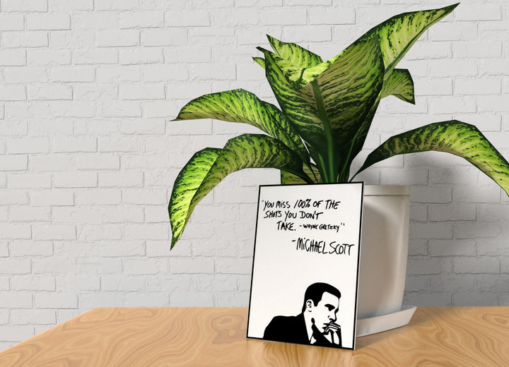 You Miss 100% Of The Shots You Don't Take | Funny Sign for Home or Office