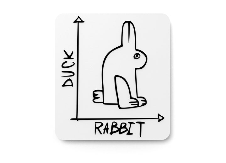 Duck Rabbit | Funny sign For Home or Office