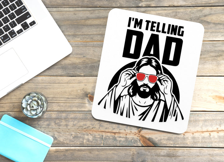 I Am Telling Dad | Funny Sign for Home or Kids' Room Decor