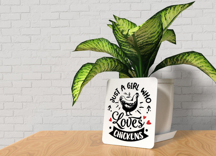Just Girl Funny Wall Sign - Perfect for Home or Office