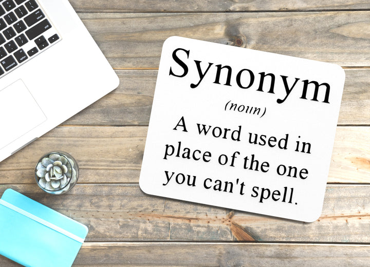 A Word Used In Place Of The One You Can't Spell | Funny sign For Home or Office