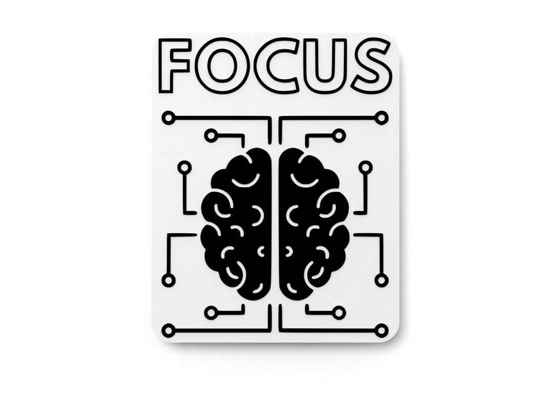 
  
  Focus Brain | Funny Sign for Home or Office
  
