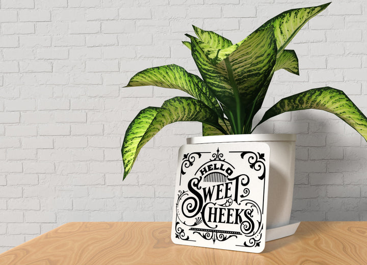 Sweet Cheeks Bathroom Sign – Funny Humor Wall Decor for Home and Office