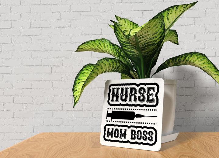 Nurse Boss Energy | Funny Sign for Home or Office