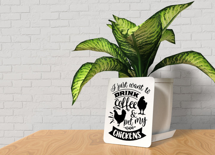 Drink Funny Wall Sign - Great for Home Bar or Kitchen