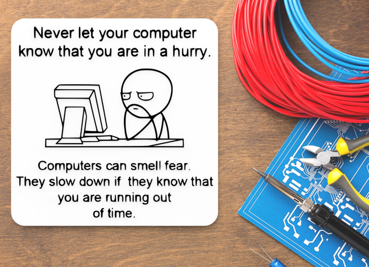 Let Your Computer Know That You Are In A Hurry | Funny sign For Home or Office