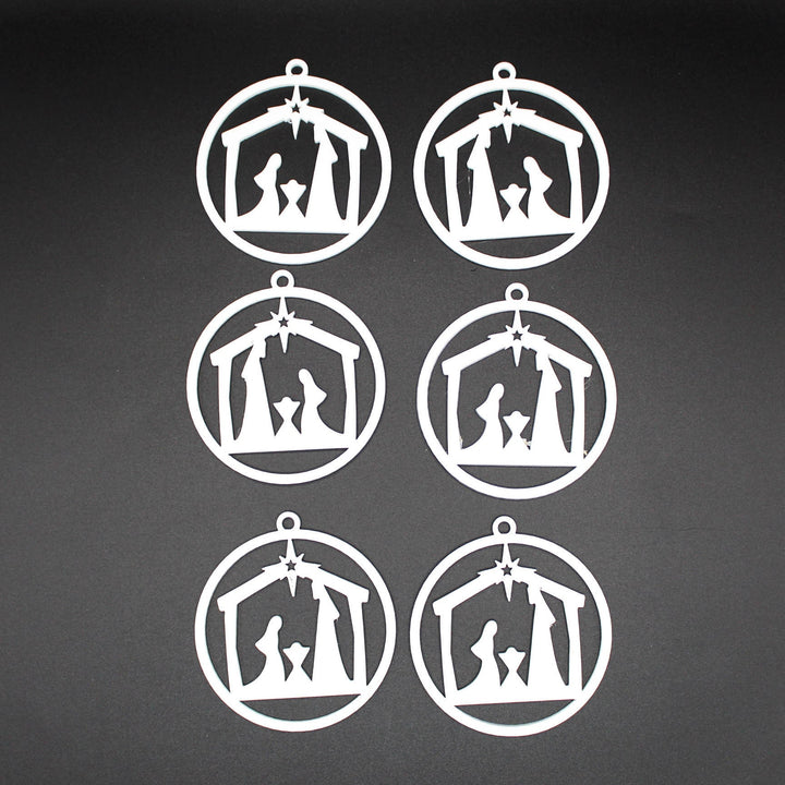 Nativity Scene Christmas Ornament (Set of 3)