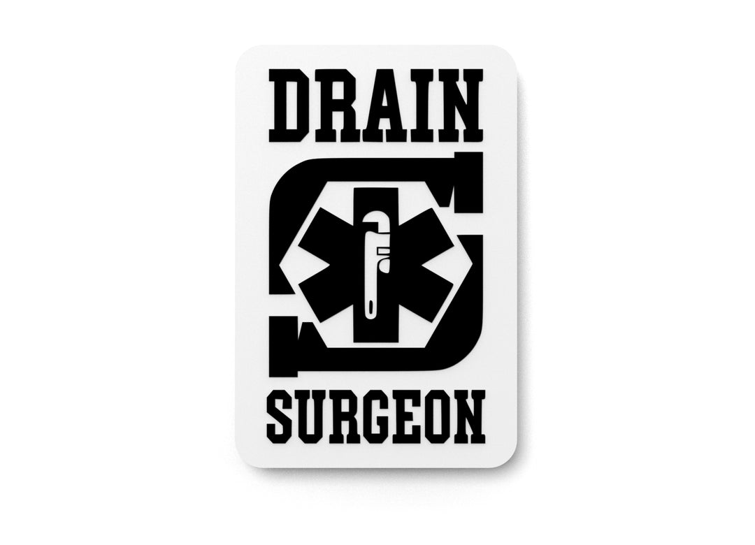 
  
  Drain Surgeon | Brain Surgeon Plumber Funny Sign for Home or Office
  
