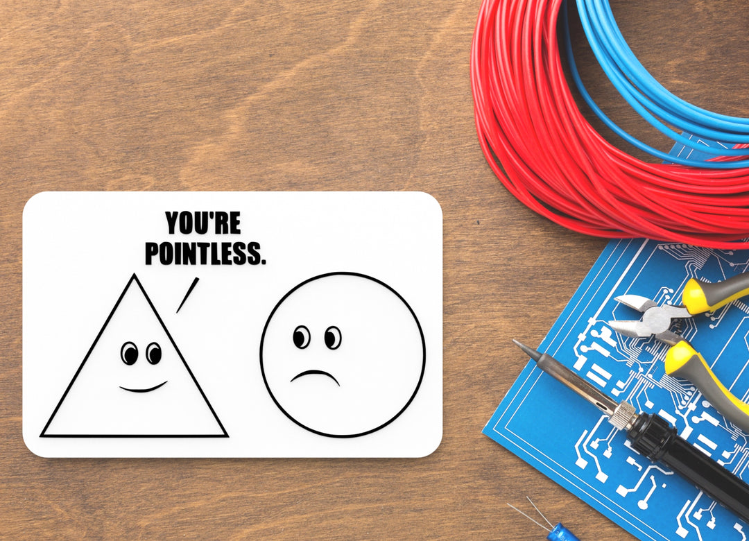 You're Pointless | Funny Sign for Home or Office