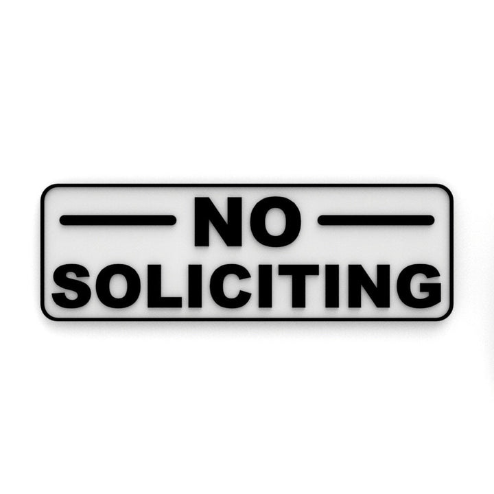 Sign | No Soliciting