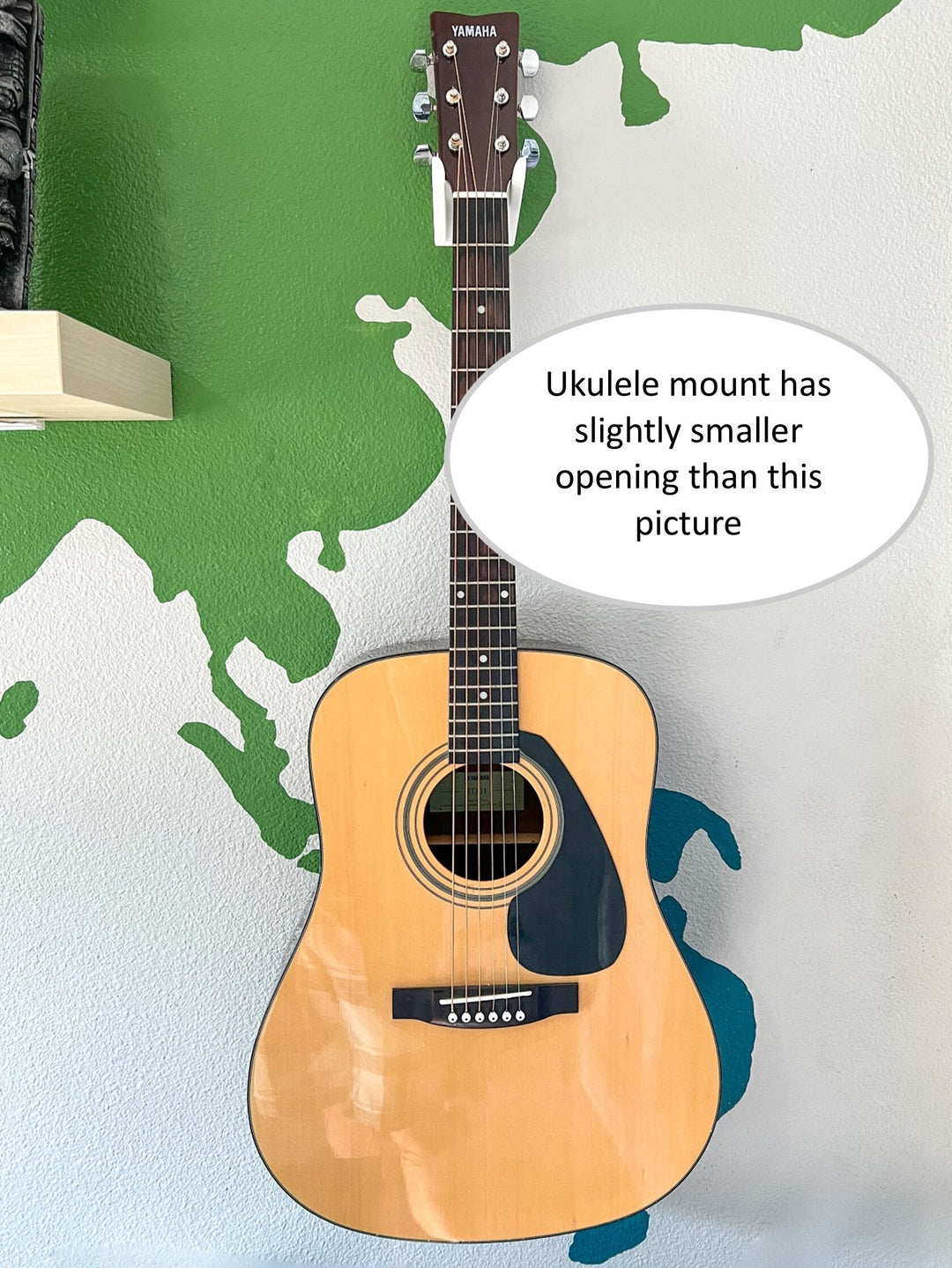 Minimalist Ukulele Mount | Display the Ukulele or Guitar, not the Mount