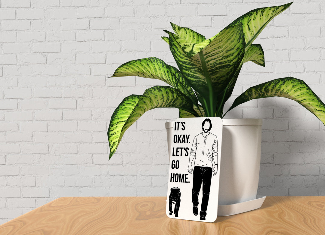 It's Okay Let's Go Home | Funny sign For Home or Office