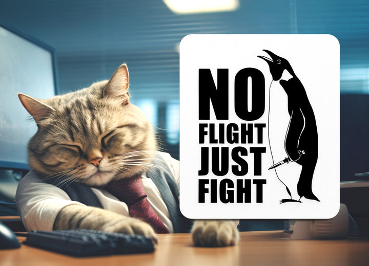 No Flight Just Fight | Funny sign For Home or Office
