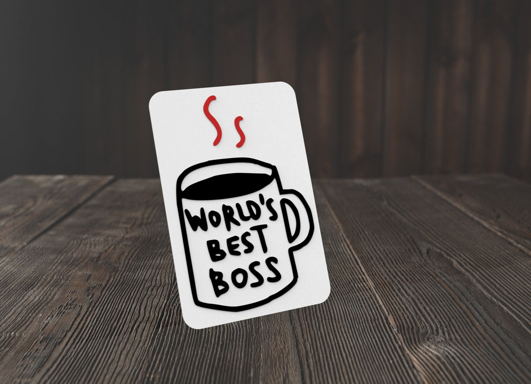 World's Best Boss | Funny sign For Home or Office