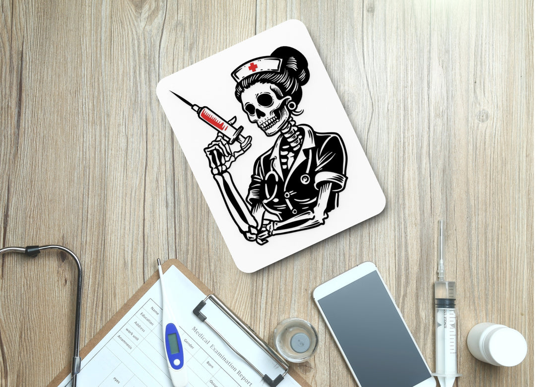 Scary Nurse Clipart Style | Funny Sign for Home or Office