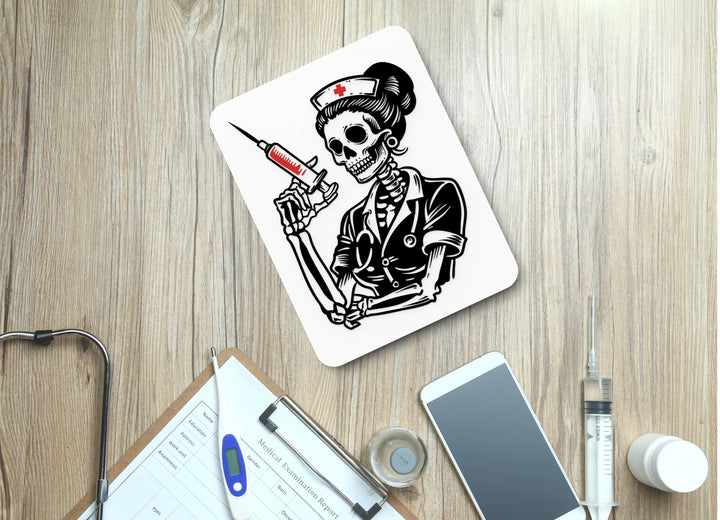 Scary Nurse Clipart Style | Funny Sign for Home or Office