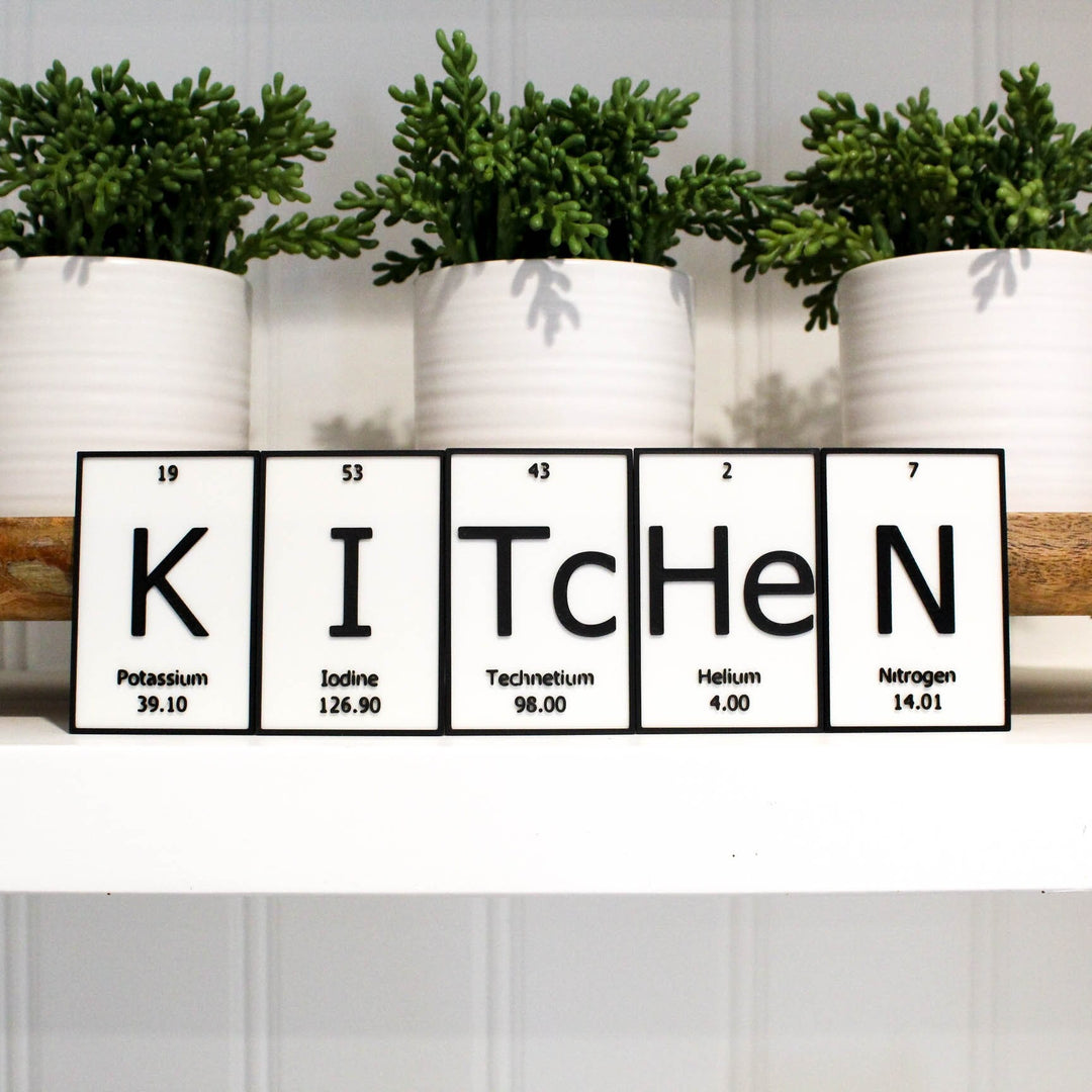 
  
  KITcHeN | Periodic Table of Elements Wall, Desk or Shelf Sign
  
