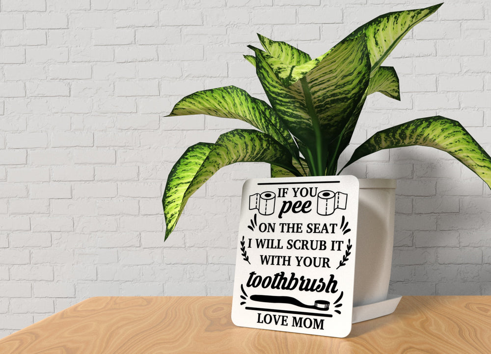 
  
  Scrub Your Toothbrush Bathroom Sign – Funny Humor Wall Decor for Home and Office
  
