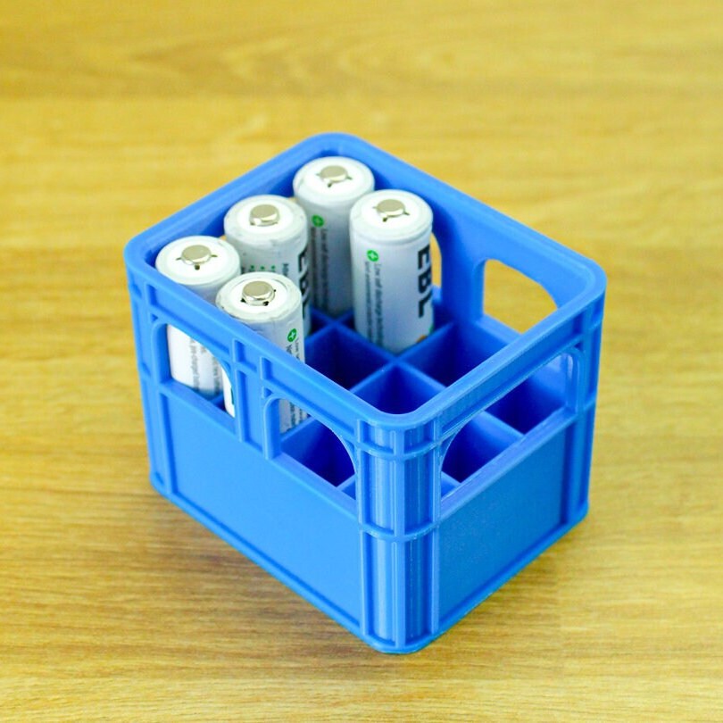 Battery Crate Storage for AA or AAA