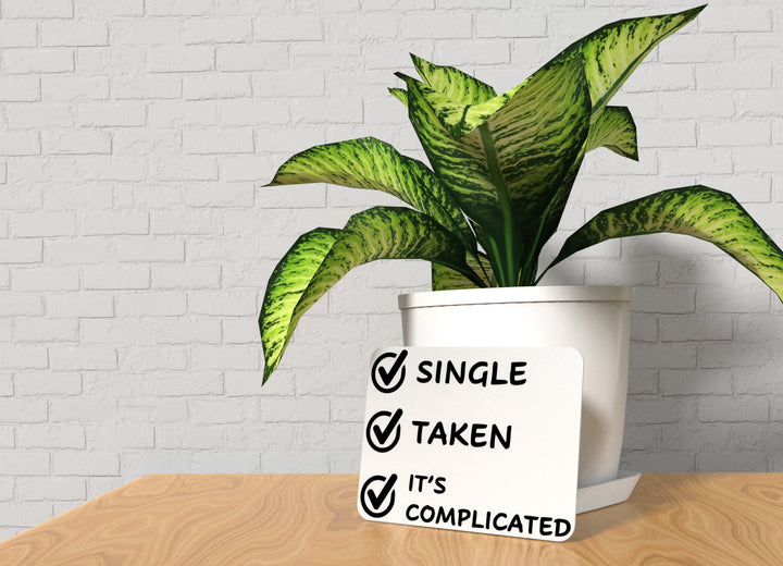 Single Taken Its Complicated | Funny sign For Home or Office