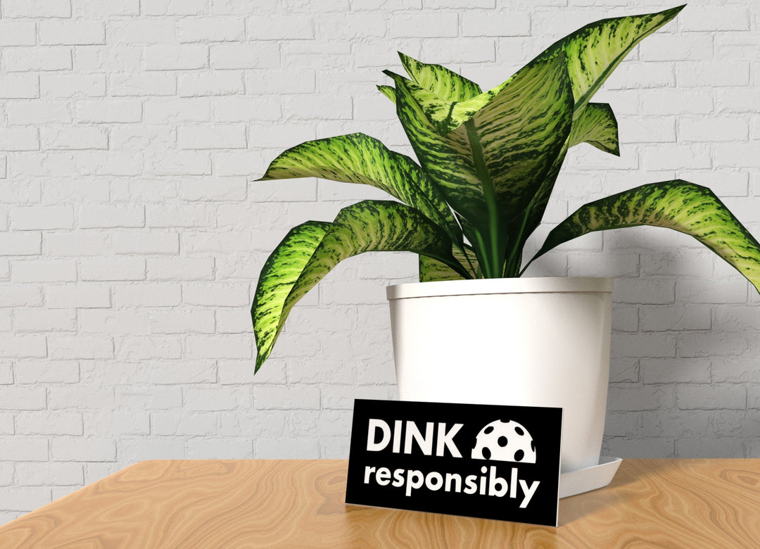Dink Responsibly | Funny sign For Home or Office