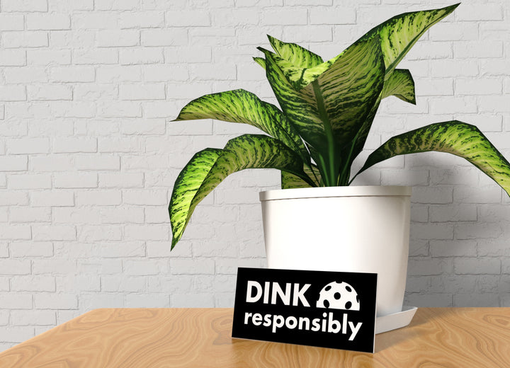 Dink Responsibly | Funny sign For Home or Office