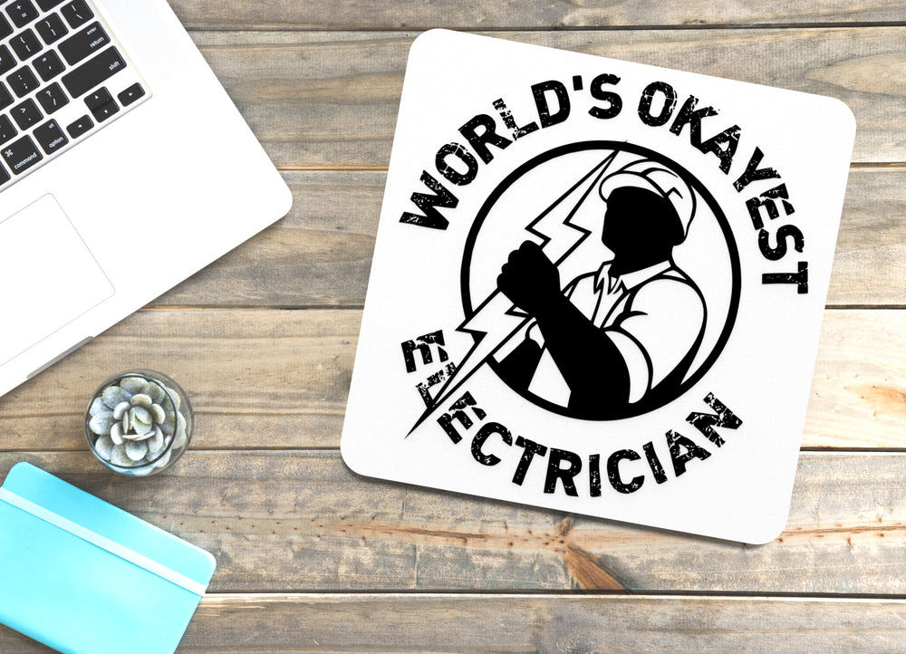 
  
  World's Okayest Electrician | Funny sign For Home or Office
  
