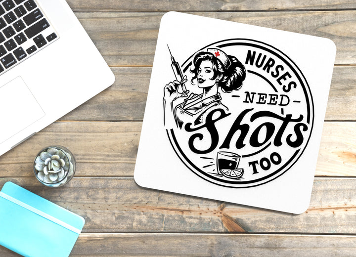 Nurse Shots Served Cold | Funny Sign for Home or Office