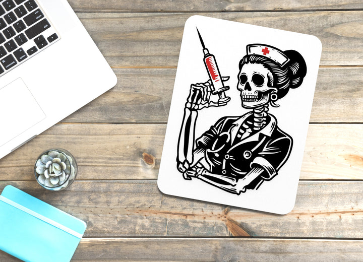 Scary Nurse Clipart Style | Funny Sign for Home or Office