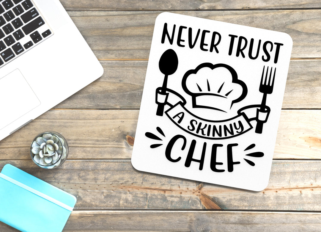 Bold 3D Printed A Skinny Chef Sign Wall Art – Durable PLA Sign For Restaurants